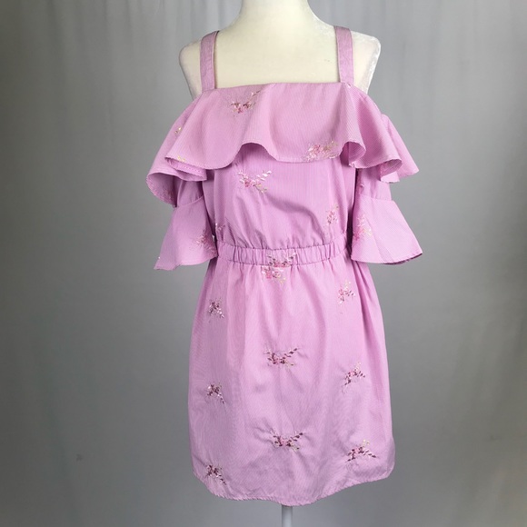 Romeo & Juliet Couture Dresses & Skirts - Romeo & Juliet Couture Embroidered Striped Dress
